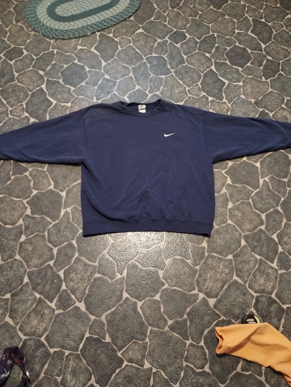 Nike mens blue crew neck sweatshirt VINTAGE 90s